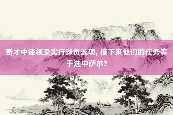 奇才中锋领受实行球员选项, 接下来他们的任务等于选中萨尔?